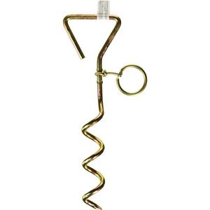 New Metal Outdoor Spiral Ground Anchor Screw Ring 10″ Camping Dog Tie Out Stake